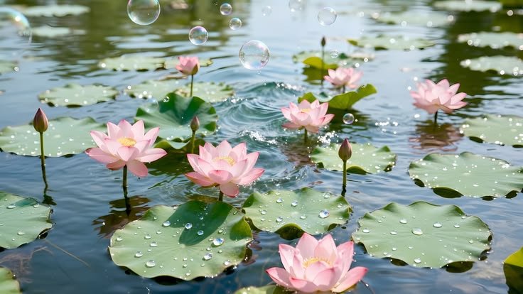 Bunga Teratai Sering Dijadikan Hiasan Kolam