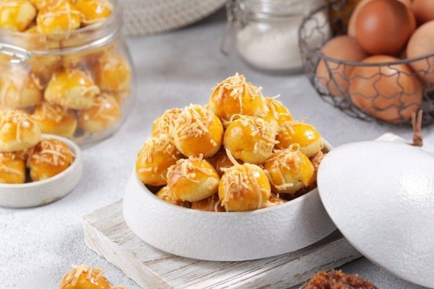 kue nastar dengan tekstur lembut yang menggugah selera