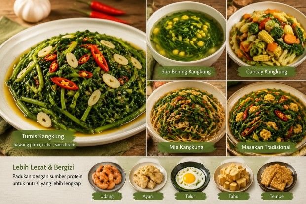 Beragam Olahan Kangkung yang Selalu Menggugah Selera
