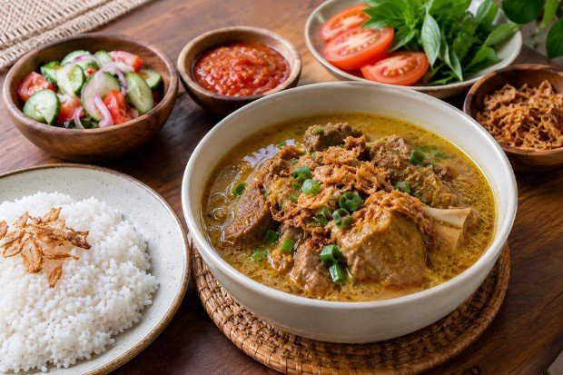 Padukan Gulai Kambing dengan Pelengkap yang Tepat