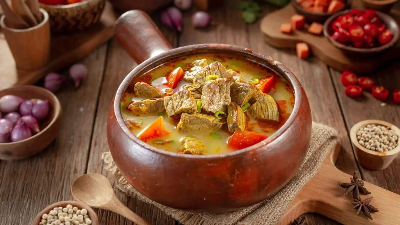 Tongseng sapi dengan kuah gurih dan potongan daging empuk